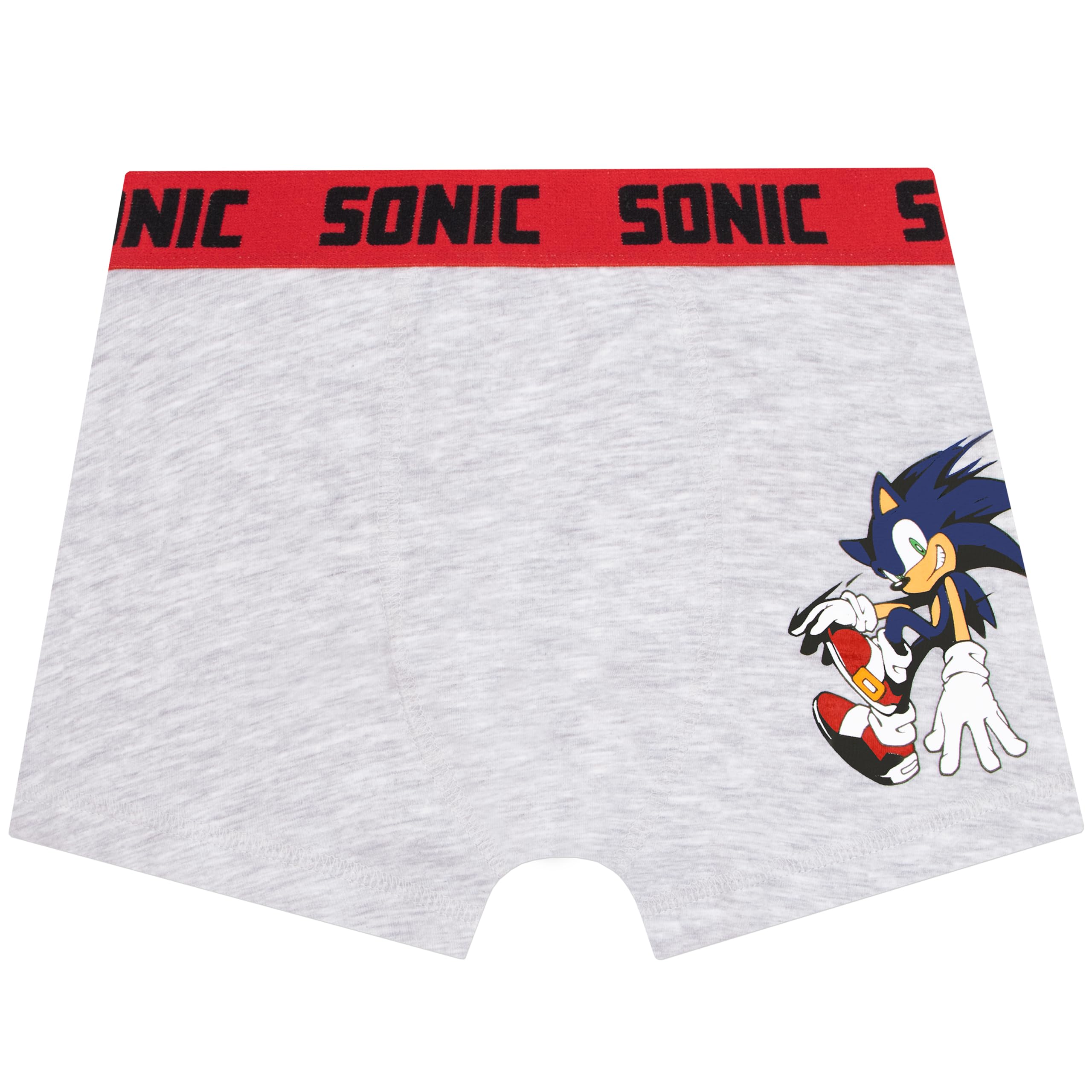 Sonic The Hedgehog Lot de 3 Boxers Garçon, sous-Vêtements Enfant avec Sonic, Knuckles et Shadow, Slip et Caleçon Garçon