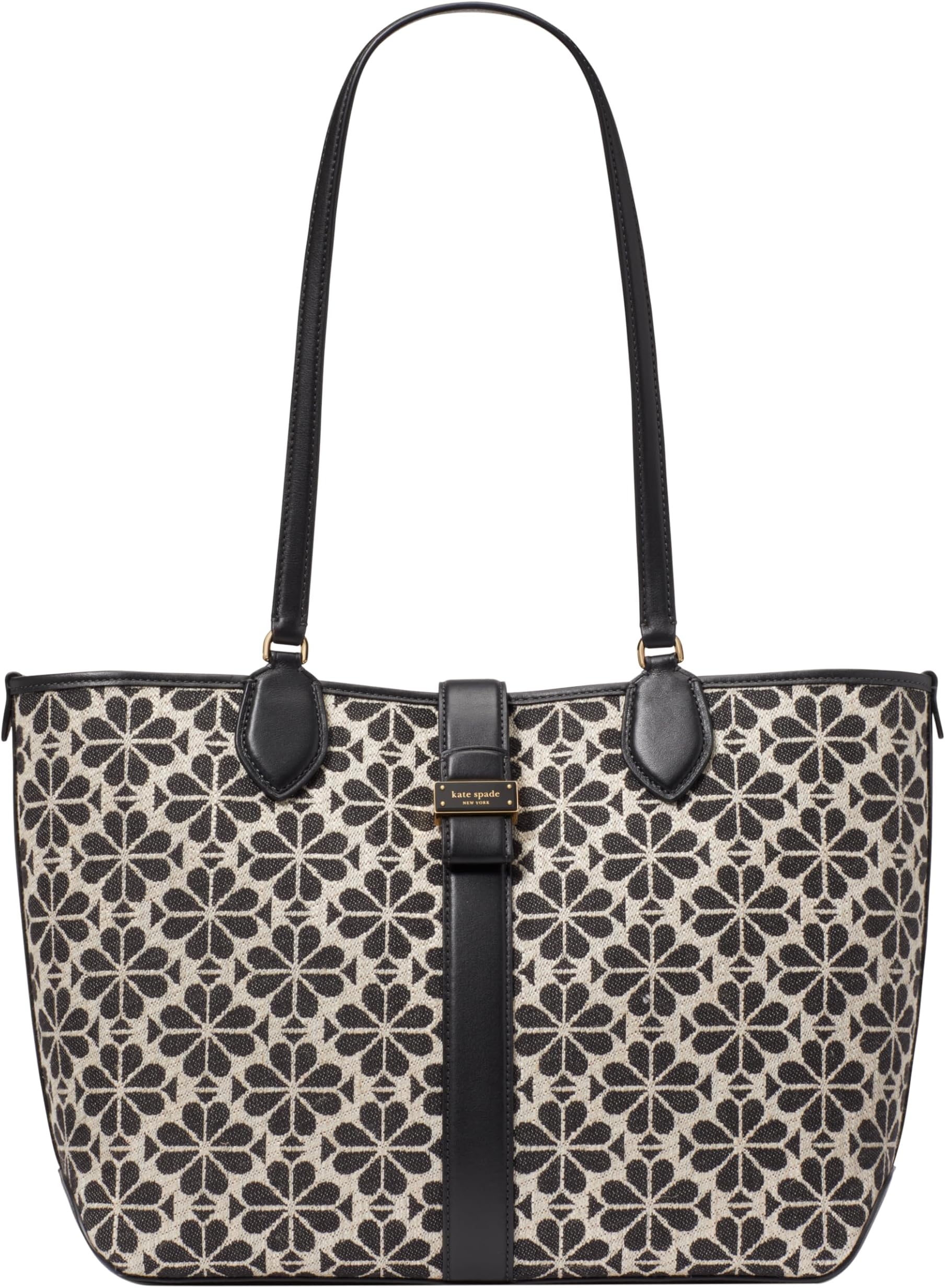 Spade Flower Jacquard Medium Open Tote