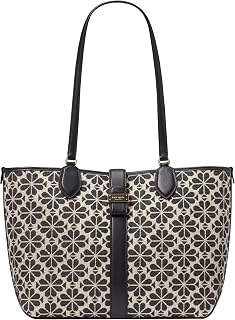 Spade Flower Jacquard Medium Open Tote