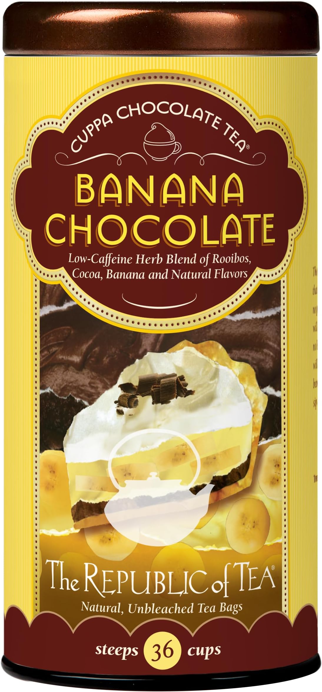 REPUBLIC OF TEA Banana Chocolate Red Tea, 36 CT