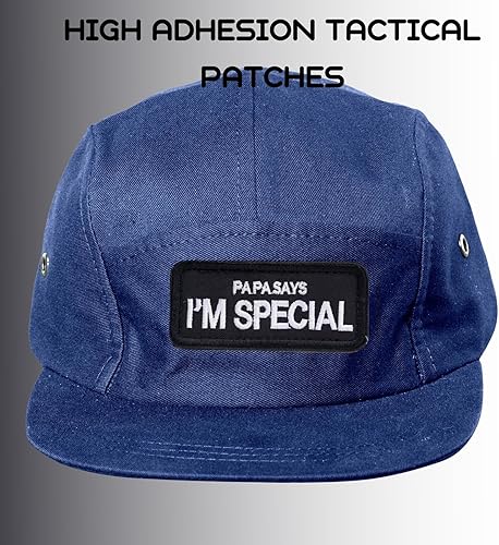 Miniatura 7 de Parche para perros original táctico militar mascota negro papá dice que soy especial