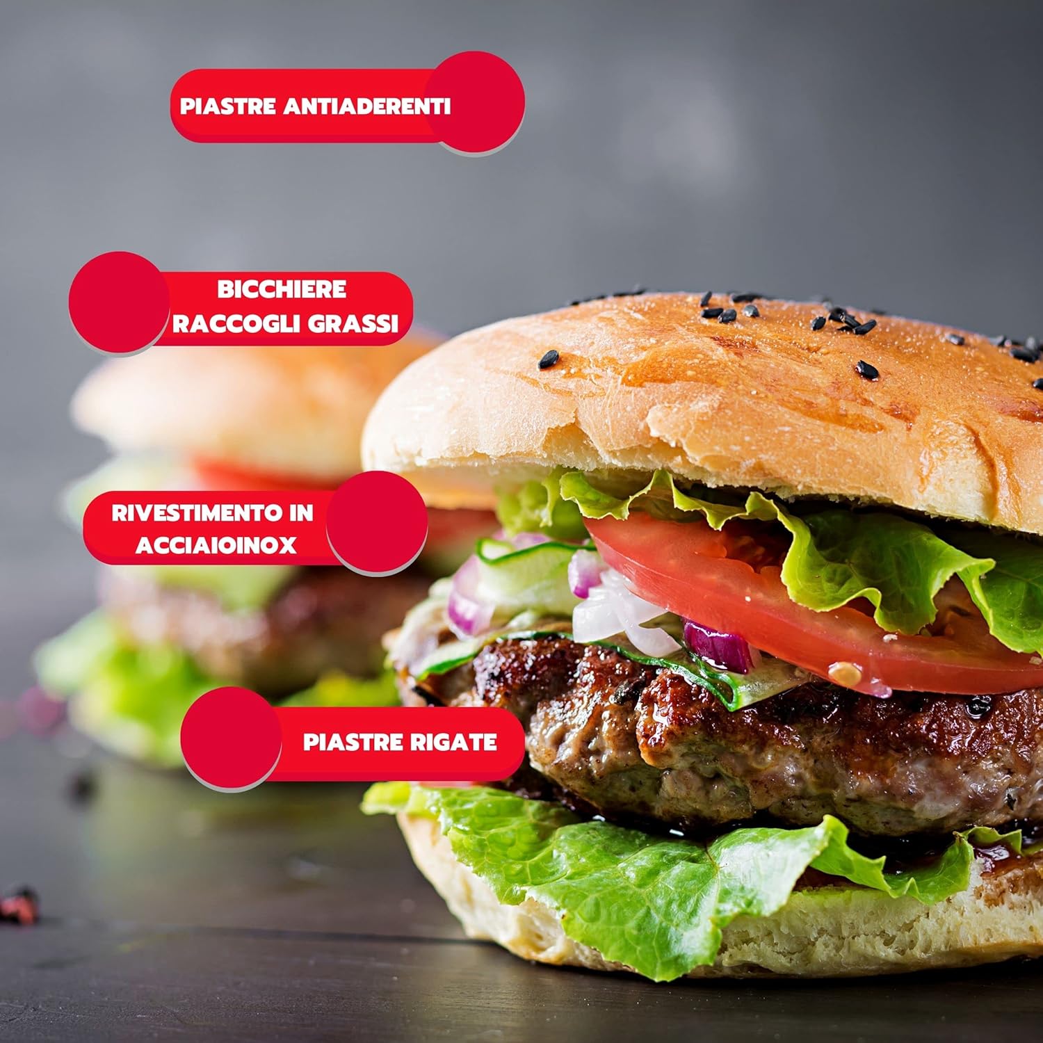 ARDES | Bistecchiera Elettrica Professionale 1500W Piastra Elettrica per Panini e Piadine Bistecchiera con Piastre Antiaderenti Grande Colore Nero e Acciaio Modello AR1S20 ARDES | Bistecchiera Elettrica Professionale 1500W Piastra Elettrica per Panini e Piadine Bistecchiera con Piastre Antiaderenti Grande Colore Nero e Acciaio Modello AR1S20