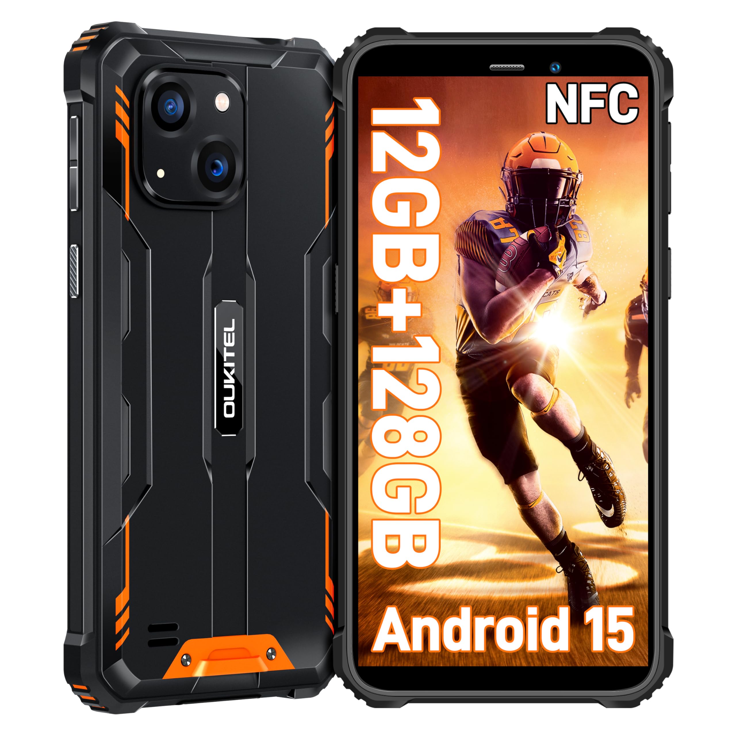 OUKITEL WP32 Rugged Smartphone Android 15-12(4+8) GB RAM + 128GB