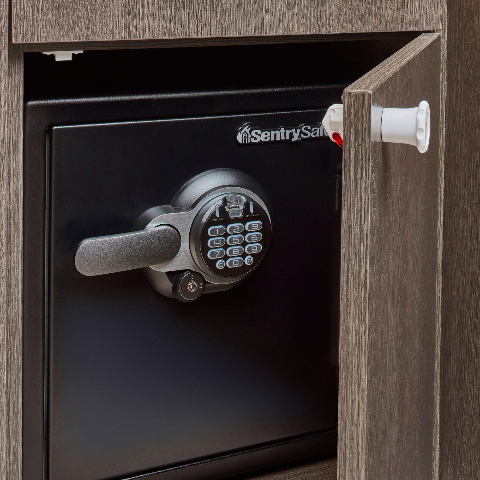 Rev-A-Shelf RAL-101-1 Rev-A-Lock - Sistema de seguridad magnético para gabinetes y puertas a prueba de niños con 5 cerraduras y 2 llaves (paquete de 2)