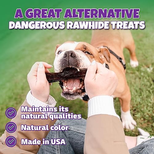 Miniatura 8 de Bully Sticks para perros, palitos de matón para perros medianos, palitos de matón de 6 pulgadas para perros hechos en Estados Unidos, palitos de