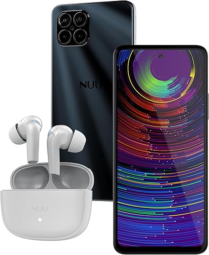 NUU B15 Negro 48 MP Cámara cuádruple Desbloqueado (solo T-Mobile solamente) Pantalla Full HD+ de 6.78 pulgadas 128 GB 90 Hz Carga rápida de