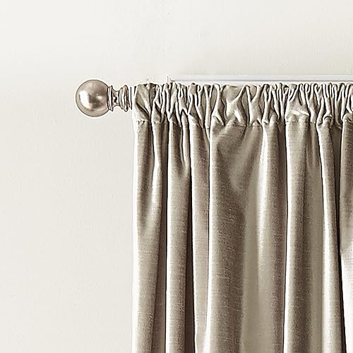 Miniatura 6 de DKNY Cortinas modernas con forro de terciopelo anudado para sala de estar o dormitorio, 50 x 96 pulgadas, juego de 2 paneles de cortina a juego,