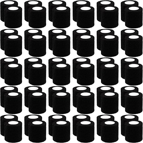 BQTQ 60 rollos de vendaje autoadhesivo de 2 pulgadas, vendajes autoadhesivos para heridas, vendaje elástico para esguinces de hinchazón de muñeca y