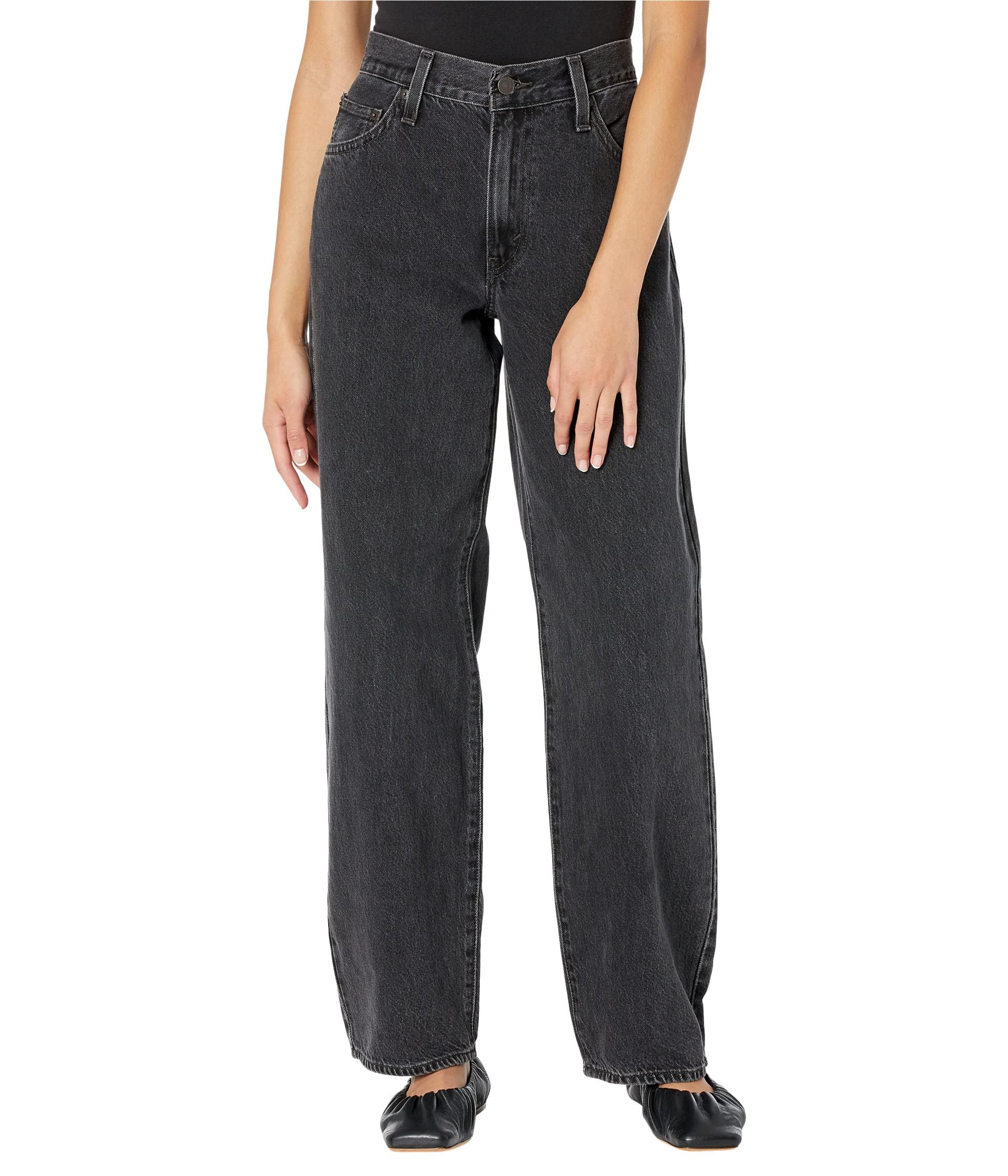 Levi'sLevi's® Premium Baggy Dad Jeans for Women – 90s Vibe – Mid Rise Fit – Blended Cotton – Five Pocket Construction