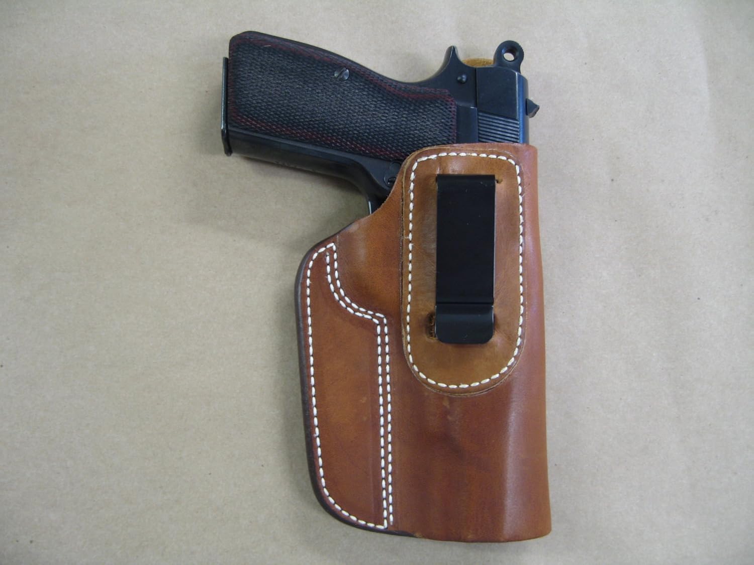 Azula Gun Holsters FEG PJK-9HP IWB Leather in The Waistband Concealed Carry Holster TAN RH