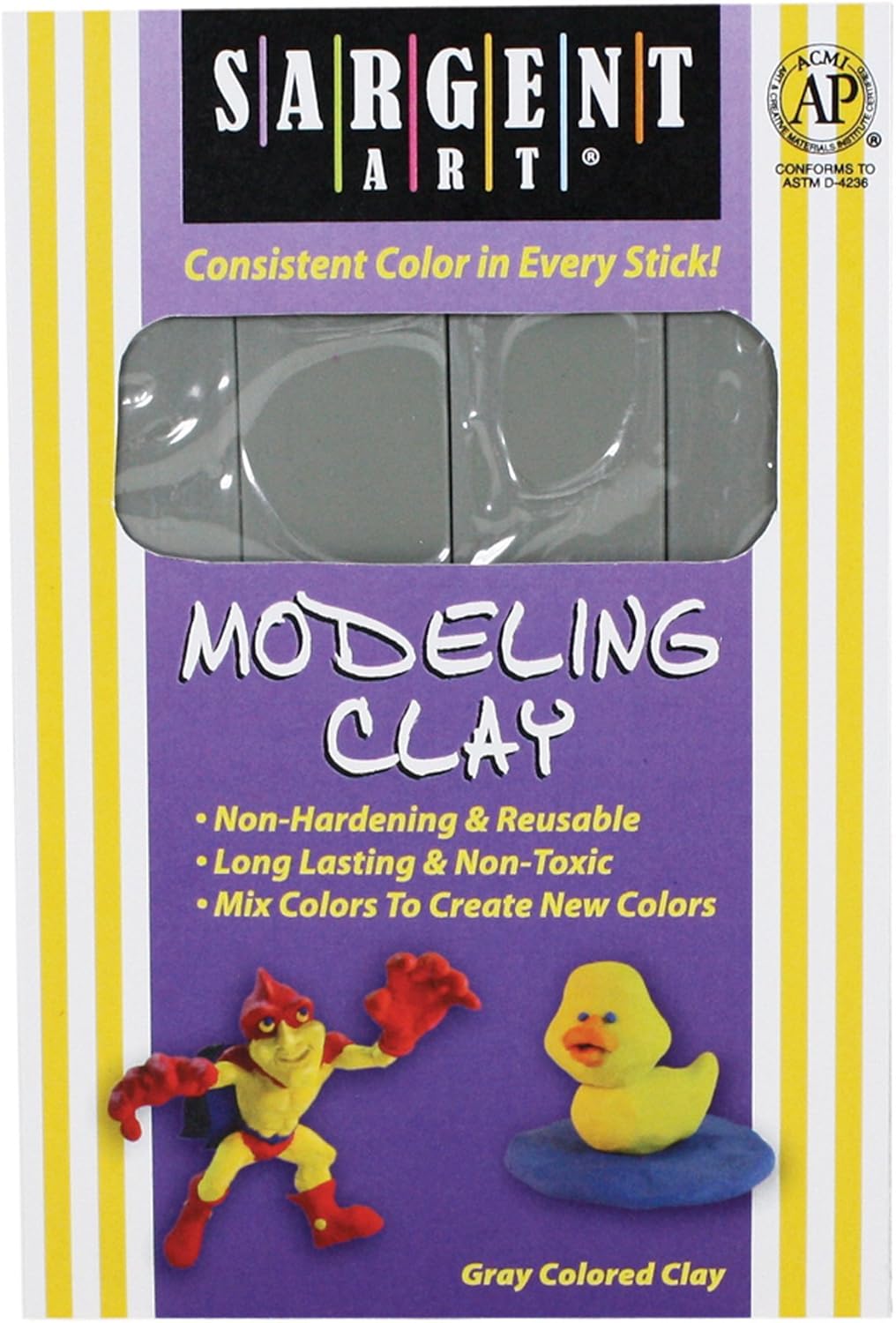 Sargent Art 22-4066 1-Pound Solid Color Modeling Clay, Green