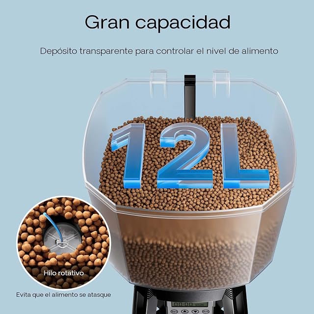 Foto 5 de 8 de SunSun Alimentador automático de Peces de estanques Alimentado por energía Solar CFF-212 comedero programable…
