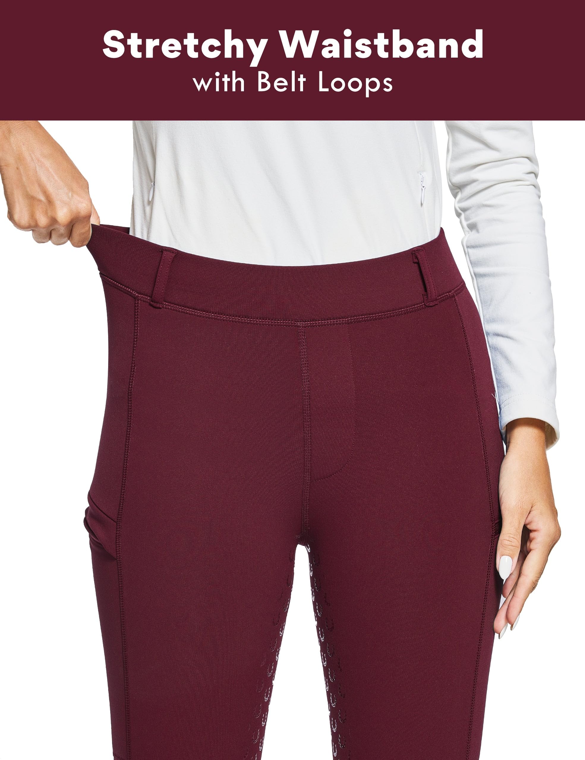 FitsT4 Sports Leggings da Equitazione Invernali da Donna Pantaloni da Equitazione in Pile Pantaloni da Equitazione con Rivestimento Completo in Silicone
