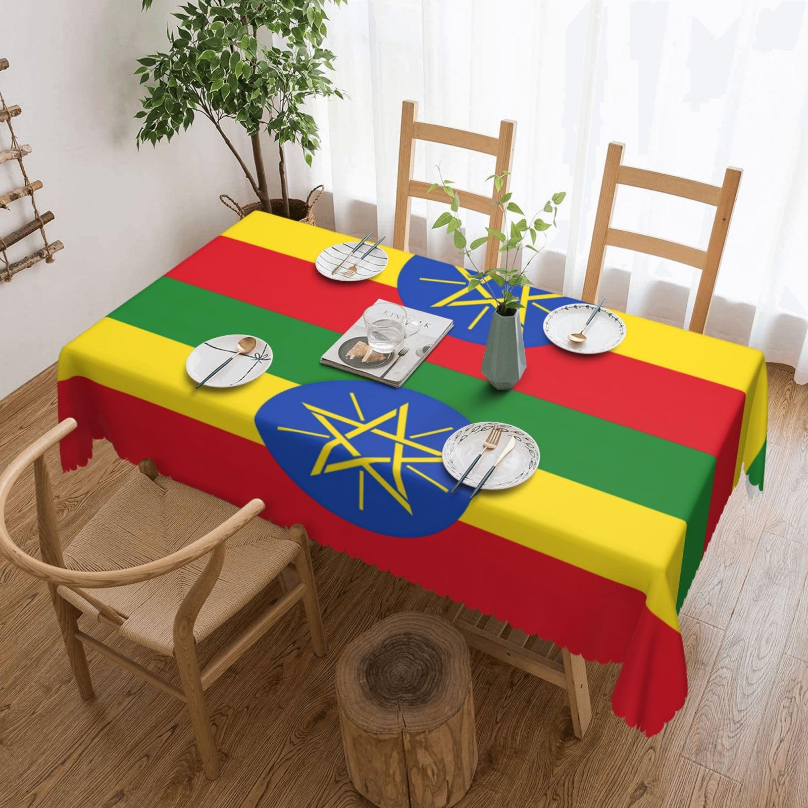 Nappe Éthiopie rectangulaire pour protéger et décorer vos buffets