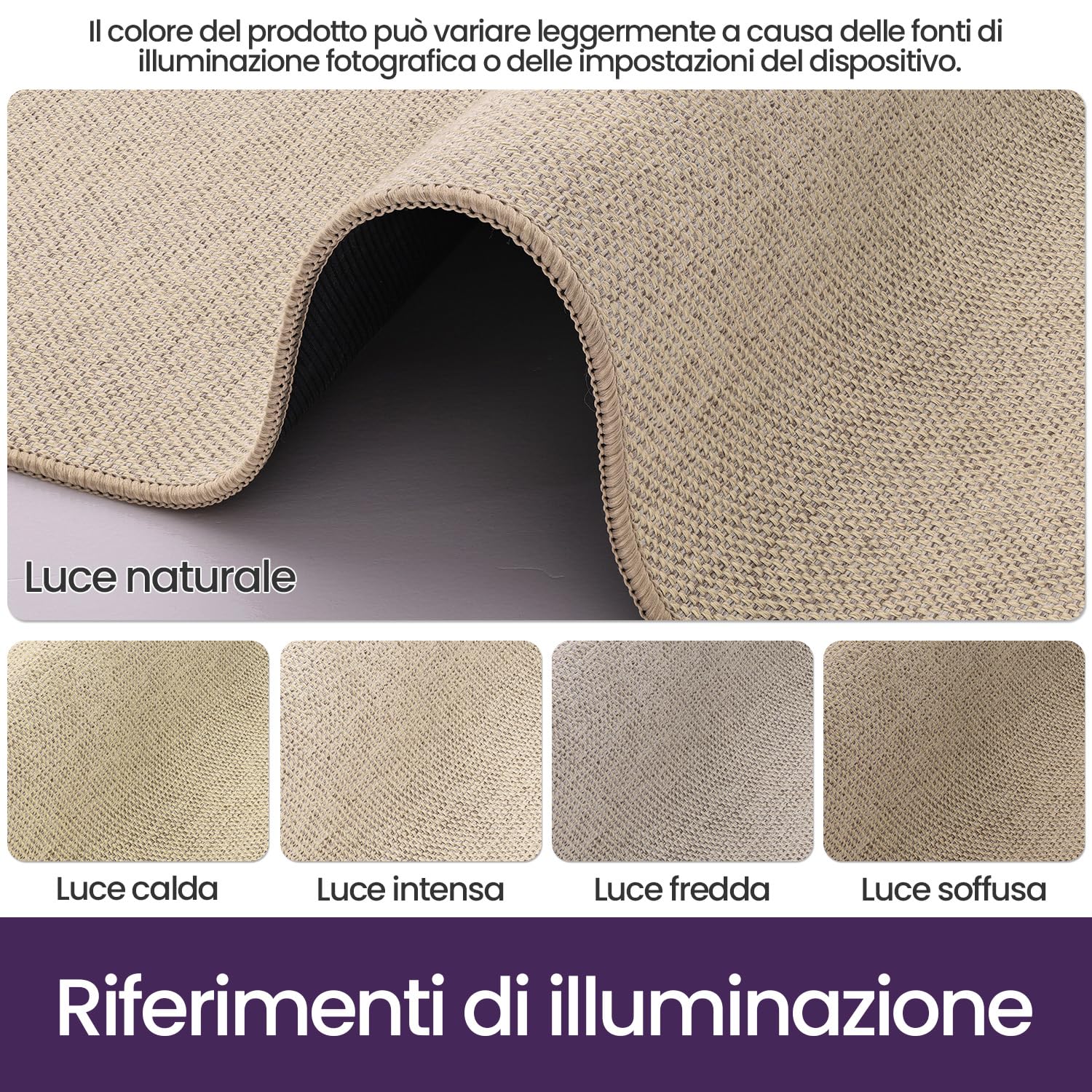 DEXI Zerbino Ingresso Interno 90 x 140 cm, Tappeto Porta Antiscivolo, Facile da Pulire, Zerbini Assorbente per Casa, Corridoio, Beige