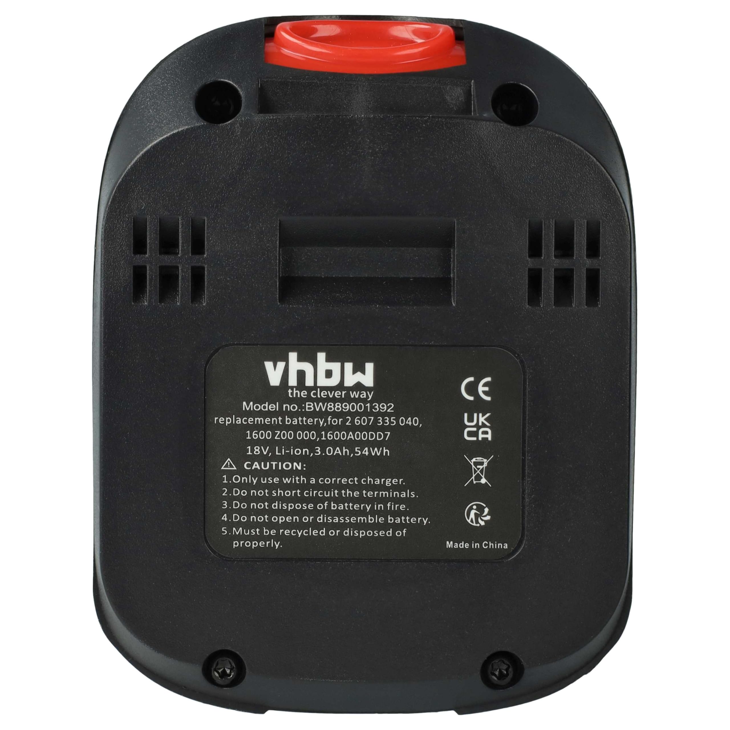 vhbw 2 x akumulator kompatybilny z Bosch PSR 1800 LI-2