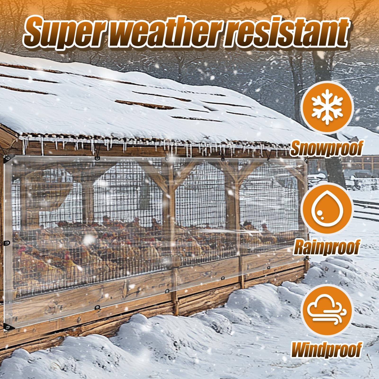 Chicken Module Rack Covers Snapklik.com : 4x8ft Chicken Coop Covers Accessories For Winter - Easy ...