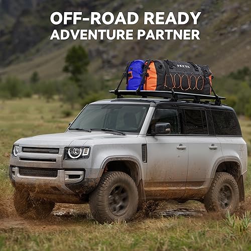 Miniatura 6 de HEETA Bolsa de lona impermeable para motocicleta, mochila seca para motocicleta, 60L80L, extra grande, bolsas de viaje con correas y asas para