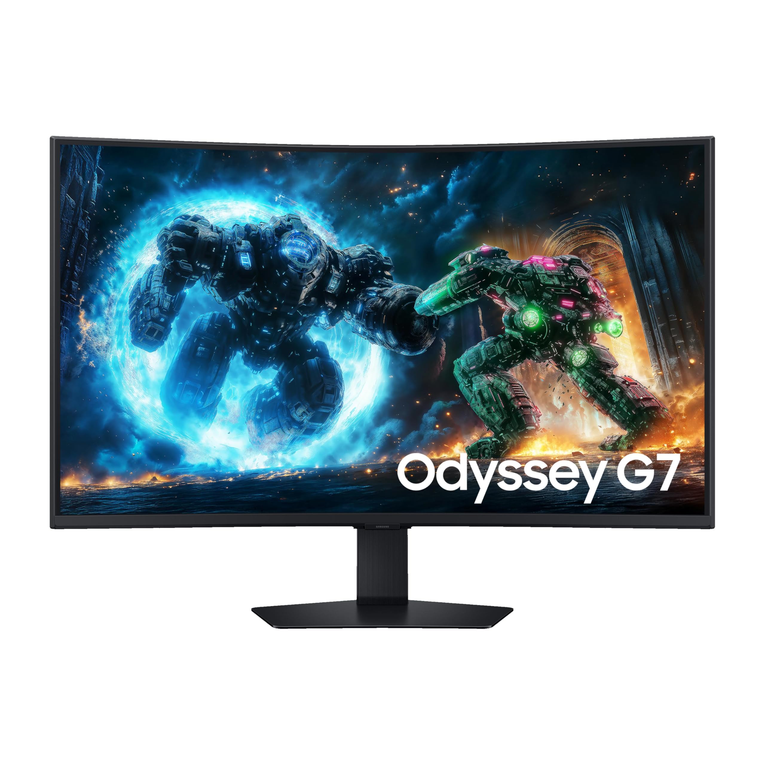Samsung Écran Gaming Odyssey G75F 40", 180Hz, Dalle VA incurvée 1000R, WUHD (5, 120 x 2, 160), 1ms, 3000:1, Inclinable, Orientable, HDMI (2.1), Display Port (1.4), Prise Casque, LS40FG750EUXEN