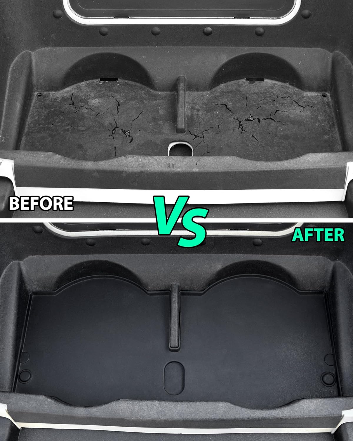 TPE Bag Well Mat for EZGO RXV, All Weather Rear Cargo Liner Bagwell Mat Rubber Slush Liner Insert Protection for E-Z-GO RXV 2008-2015 Accessories