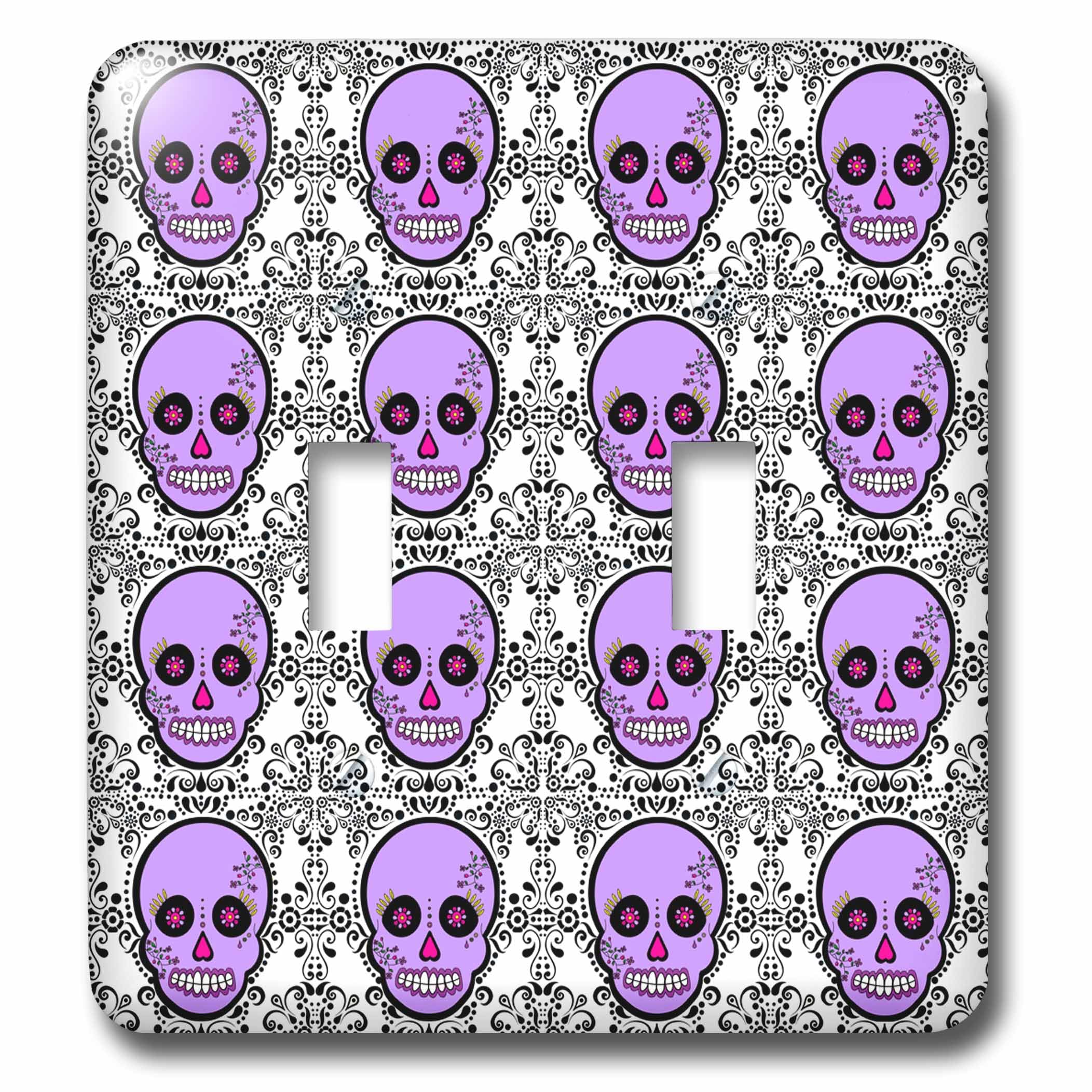 Interrupteur à baïonnette Día de Los Muertos décoration murale multicolore