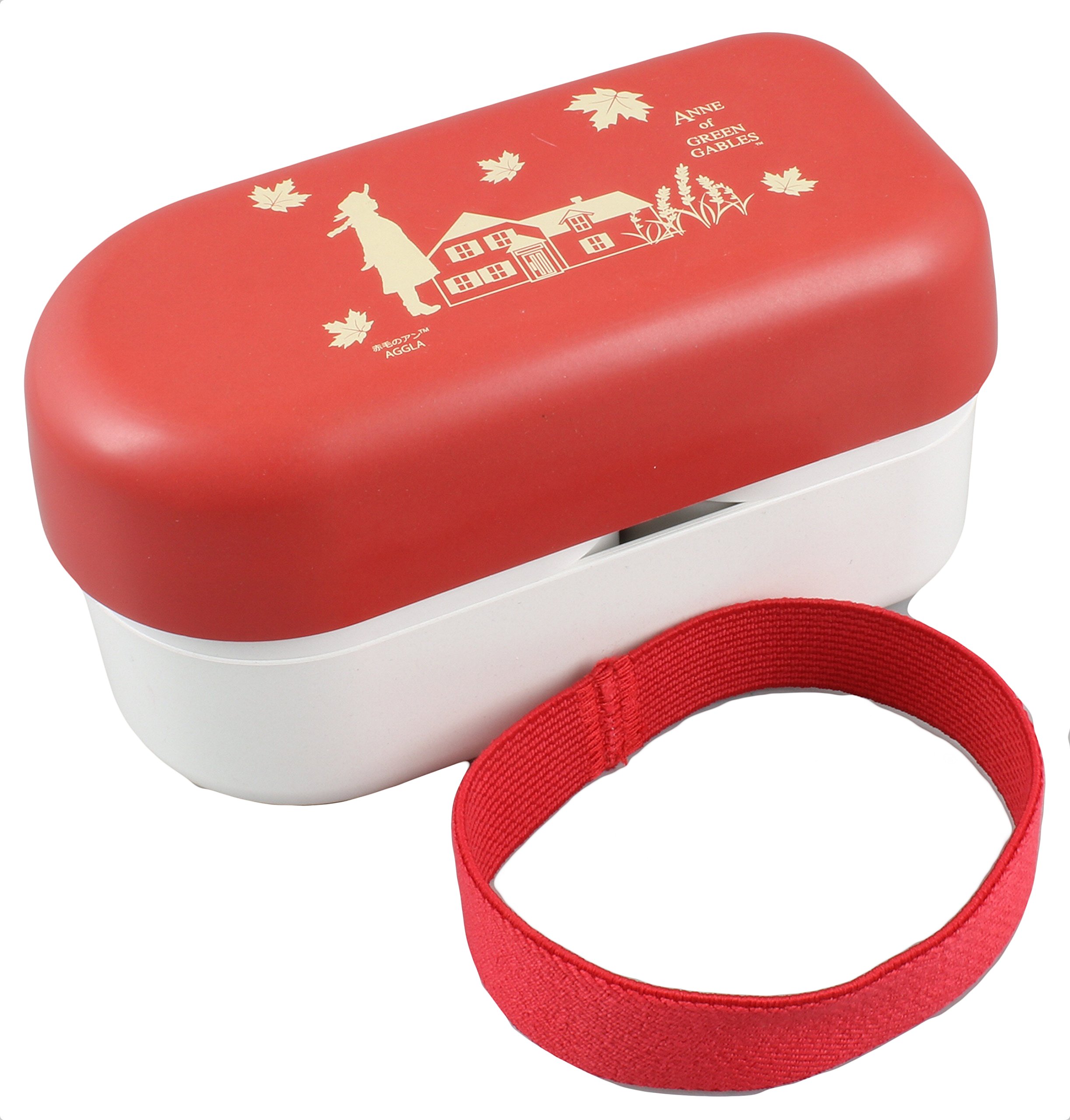 Amazon.co.jp: 赤毛のアン 弁当箱 2段タイプ エンジ : ホーム