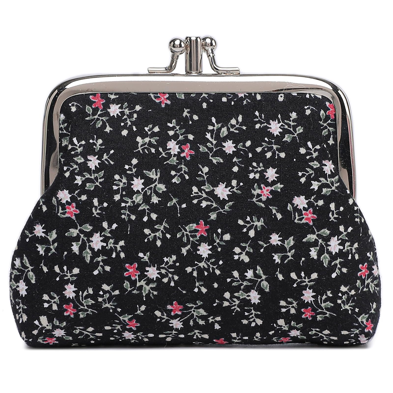 Sanxiner Cute Floral Buckle Coin Purses Vintage Pouch Kiss-lock Change Purse Wallets…