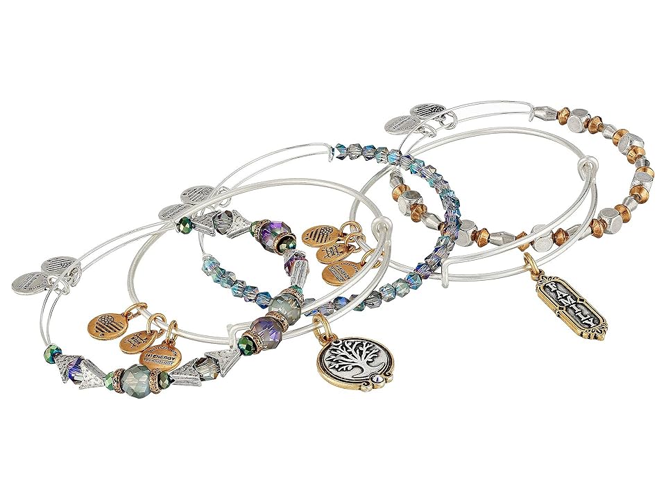 

Alex and Ani Family Bangles Set of 5 (Two-Tone) Bracelet