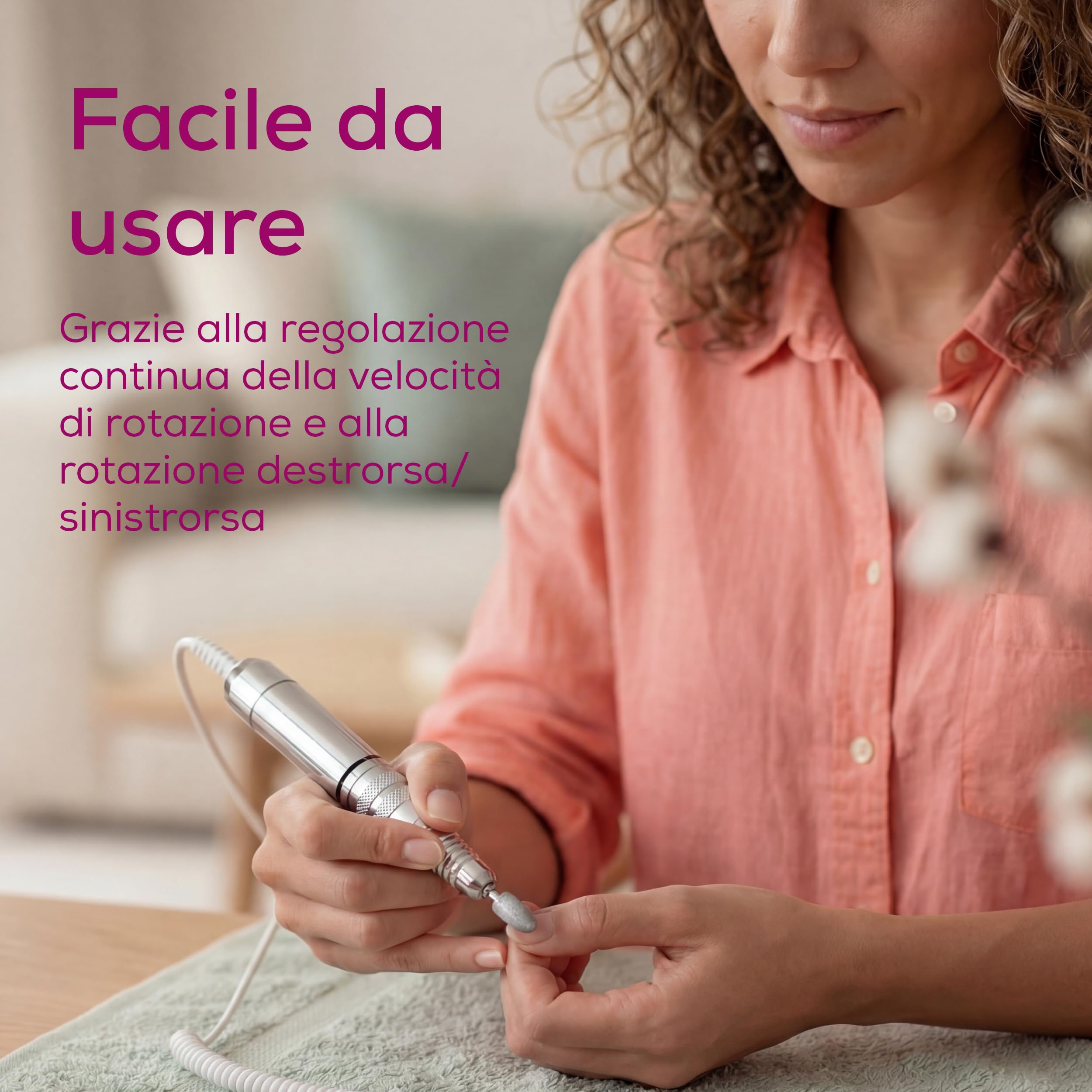 Beurer MP 100 Set Professionale per Manicure e Pedicure, Fresa elettrica con 10 Accessori per la cura delle Unghie di Mani e Piedi, Adatto anche per le Unghie Artificiali come Gel o Semipermanente