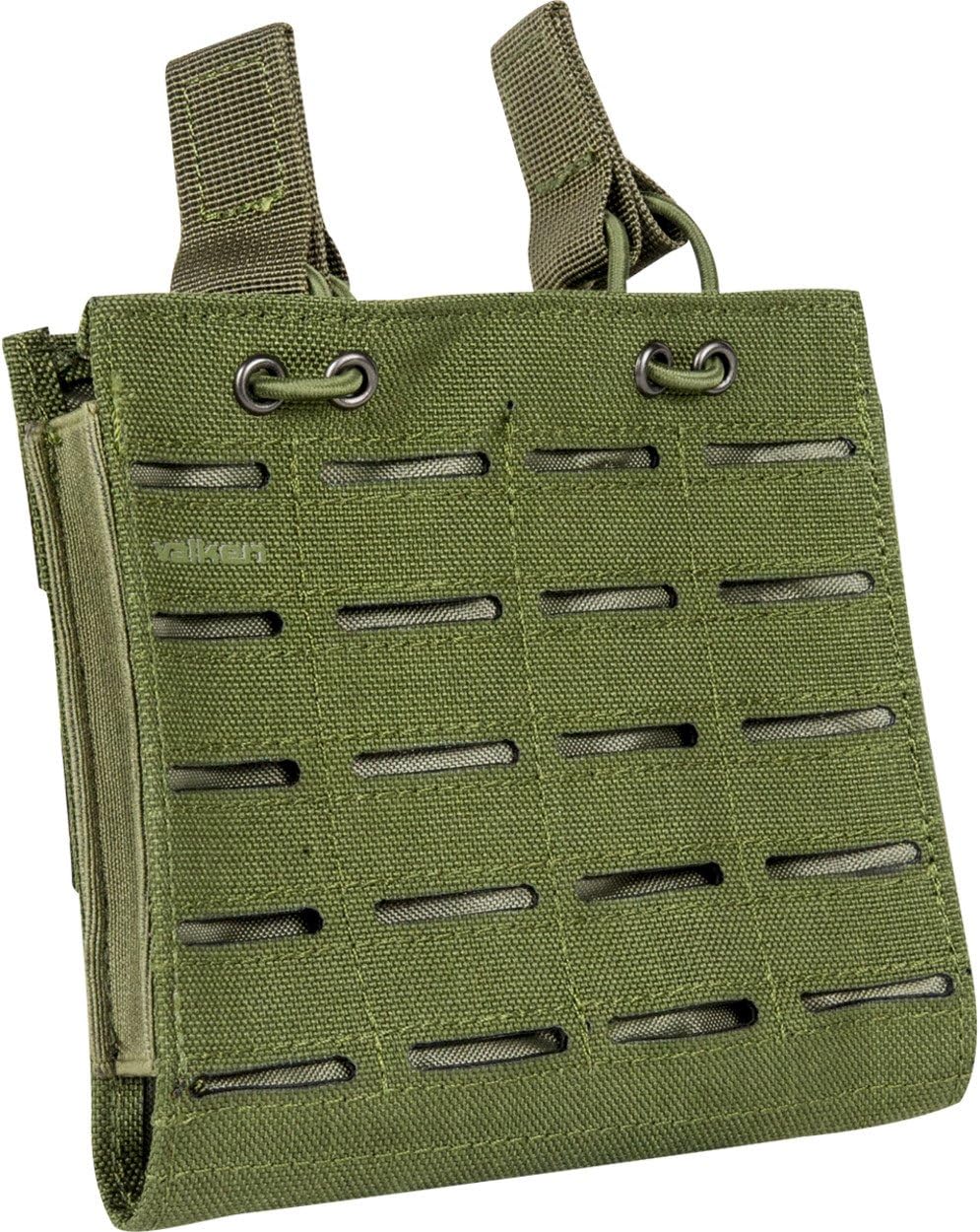 Valken Multi-Rifle Magazine Pouch – Durable Tactical Gear for Paintball, Airsoft & Shooting Sports (Olive, Double)