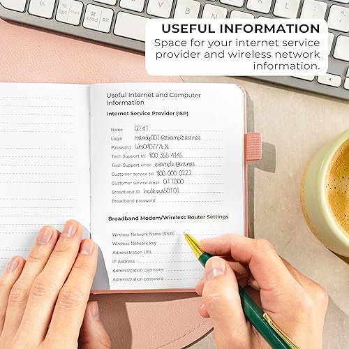 Miniatura 5 de Clever Fox - Libreta de contraseñas con pestañas alfabéticas, organizador de direcciones de Internet, tamaño pequeño de bolsillo, para inicios de