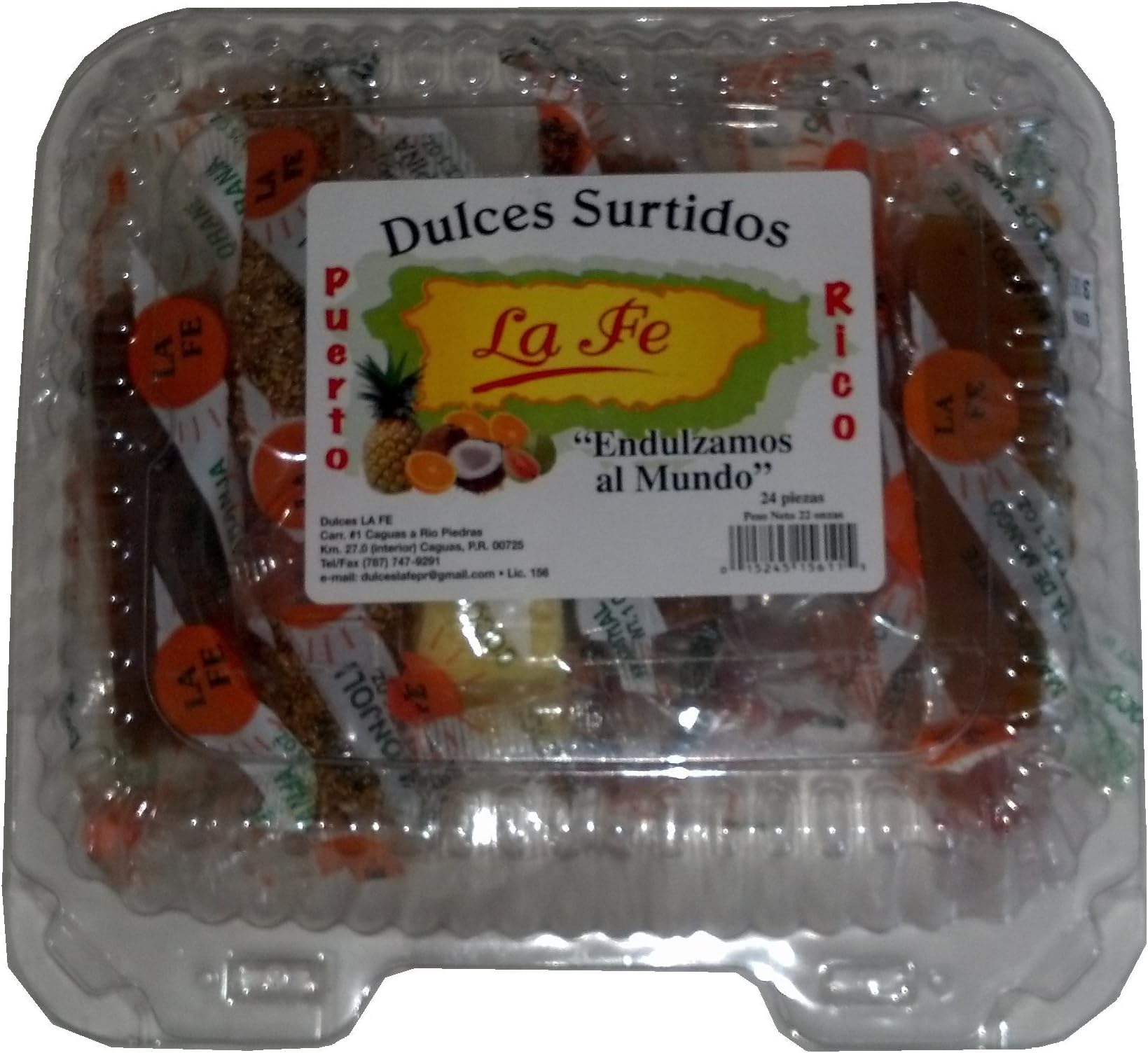Assortment Sweets of Puerto Rico (Surtido De Dulces Tipicos De Puerto Rico) 17 Pieces (1 Oz Each/piece) By Fabrica De Dulces La Fe