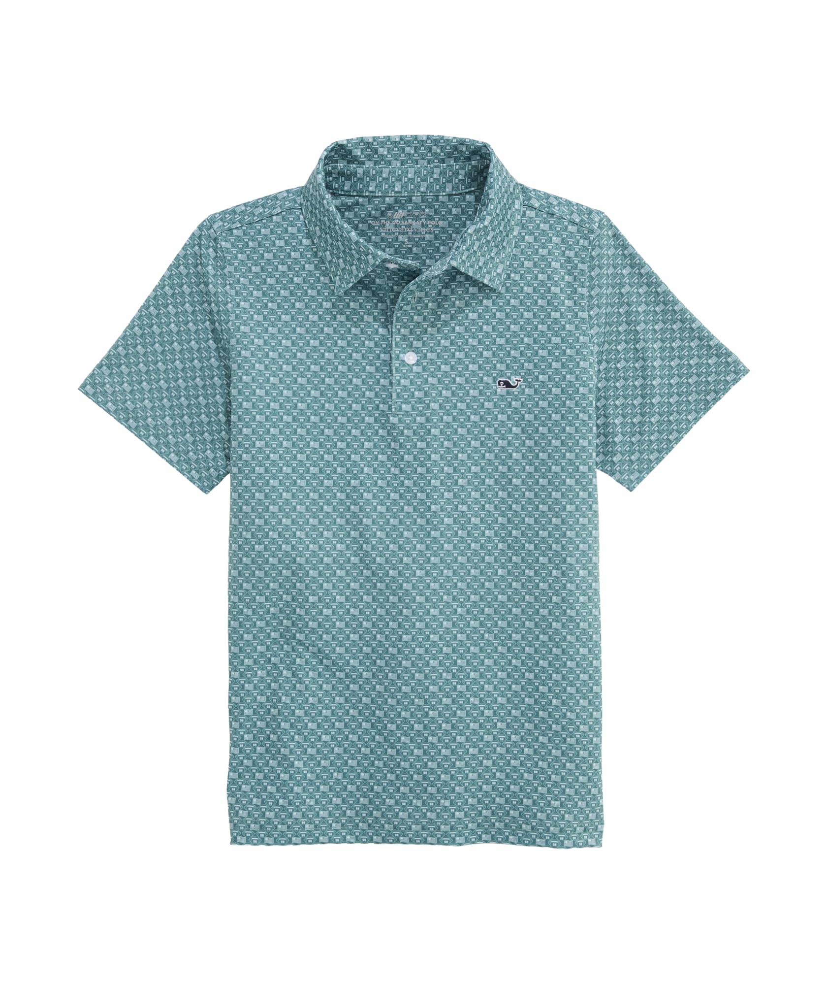 Vineyard Vines Boys' Printed Sankaty Polo