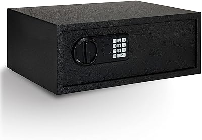 SnapSafe Gun Keypad Safe, XL â€“ Keypad Handgun Safe for Your Pistol and Valuables â€“ Electronic Keypad Entry with Backup Key â€“ Black, Measures 20.5 x 14.8 x 8 Inches â€“ Item 75435