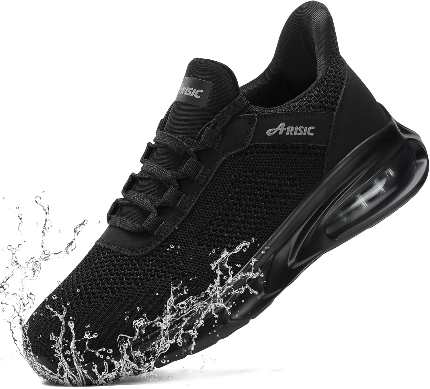 ( size:43) Non Slip Work Shoes Women, Black Work Shoes for Women, Comfortable Chef Shoes, Easy to Wear, Water-Resistant, Lightweight Walking Sneakers, Ideal for Athletic Food Service Shoe