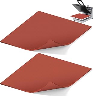 2 Pack 15x15 Inch Silicone Heat Press Mats for HTV and Sublimation