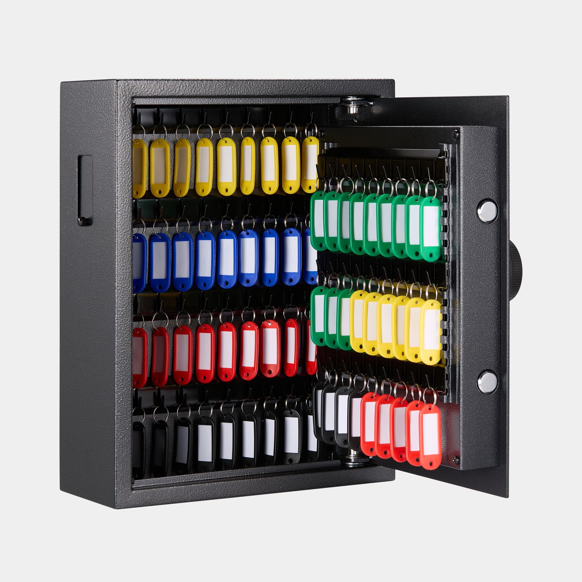 VonHaus Schlüsseltresor mit Zahlocode Wandmontage, Schlüsselkasten für 71 Schlüssel mit Elektronikschloss