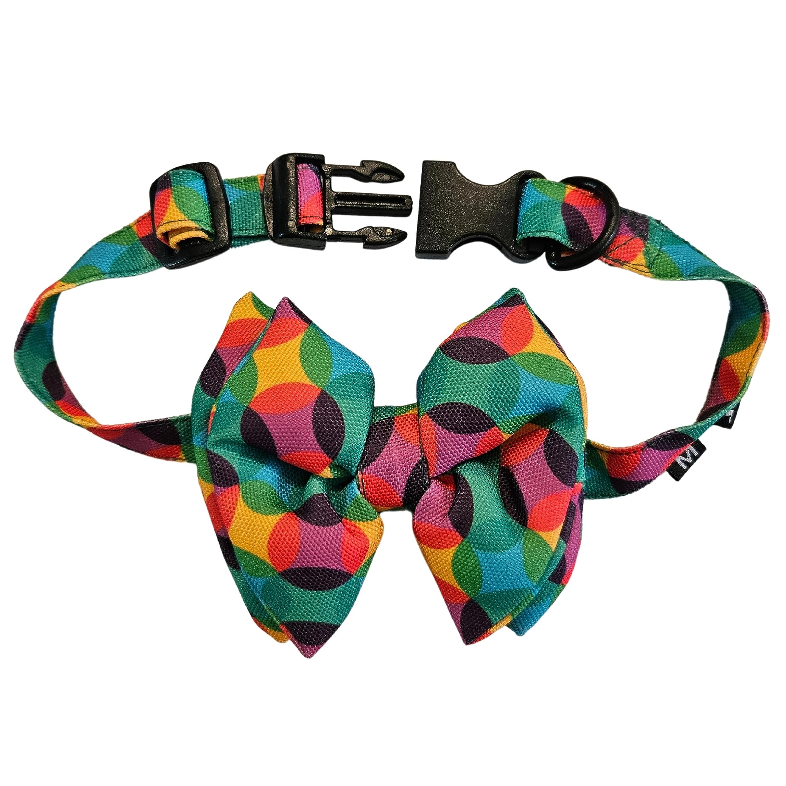 All For Fur Dog Bow Tie | Adjustable Collar Strap with D-Ring | Luxury Pet Accessories | Lightweight & Comfortable Bowtie for Dogs | Bow for Extra-Large (XL) Dogs | Green Aztec (B0CDXZNN4G) Amazon Price History, Amazon Price Tracker