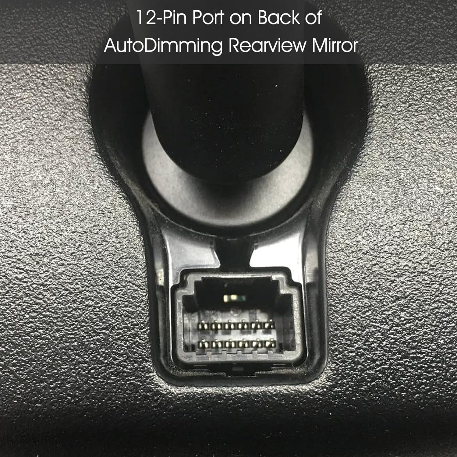 Dash Cam Power Adapter (12-Pin Type A) for 15-23 Toyota Tacoma/15-16 Highlander/16-20 Sienna/18-21 Tundra/Select Honda Ridgeline,Connects to Auto-Dimming Rearview Mirror, USB Power Dash Cam Adapter