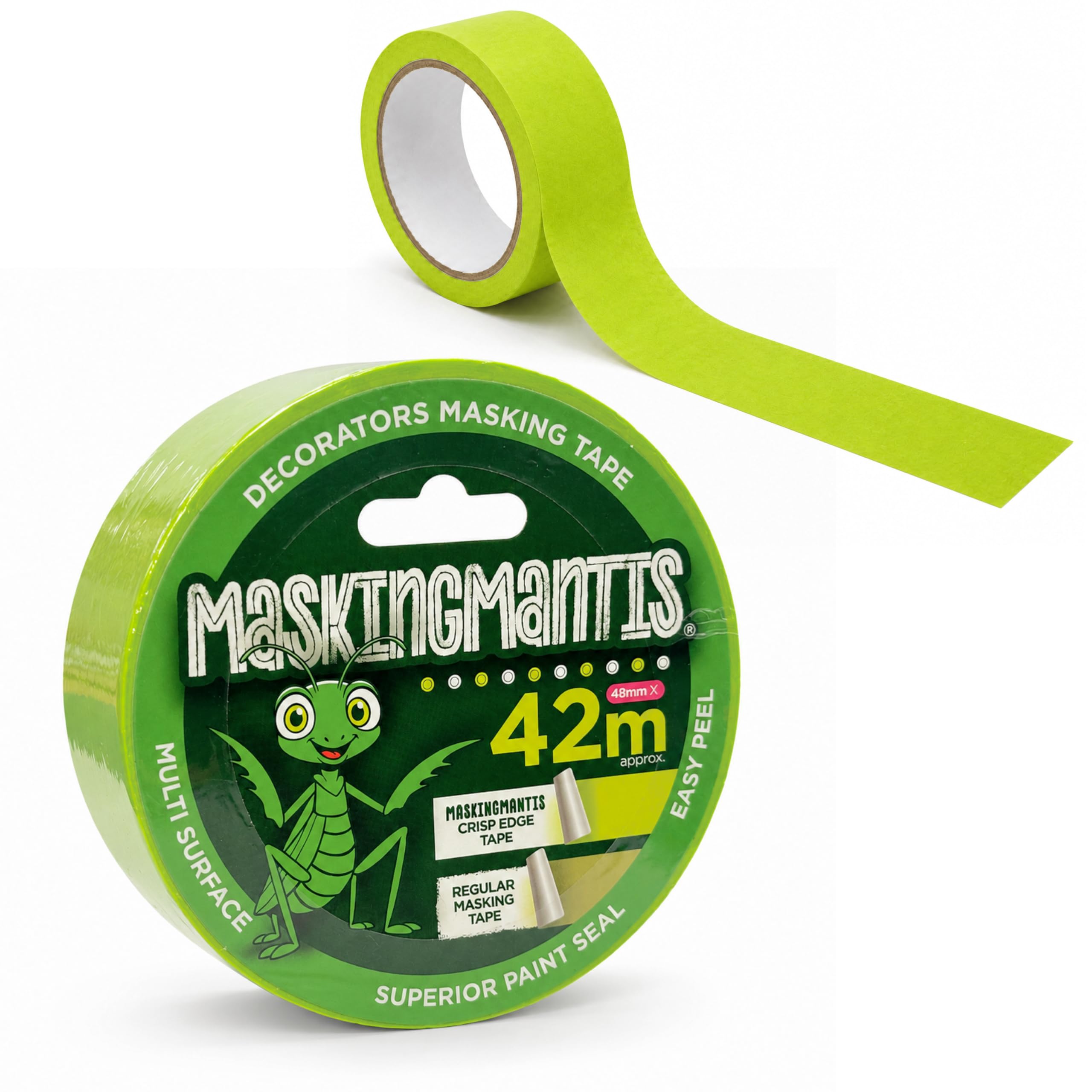 Status Masking Mantis Tape, Paint Seal, Green, 48mm x 42m