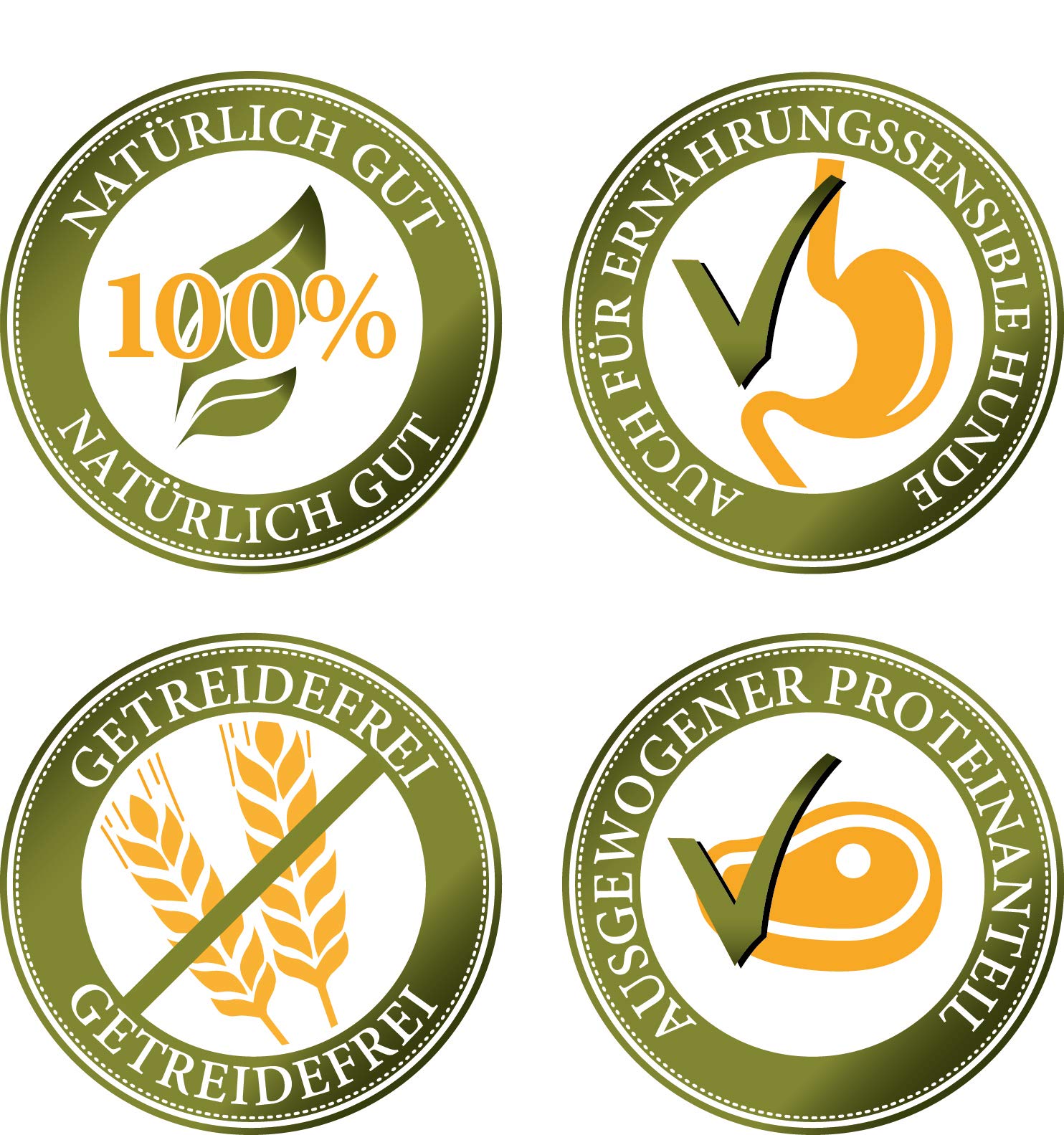 Bellfor Ausgesuchtes Fleisch und natürliche Zutaten Gutshof-Schmaus Trockenfutter 7,5 kg Enten Fleischstreifen Hundesnack 100 g und Knabber Schmaus Kekse mit Huhn 100 g
