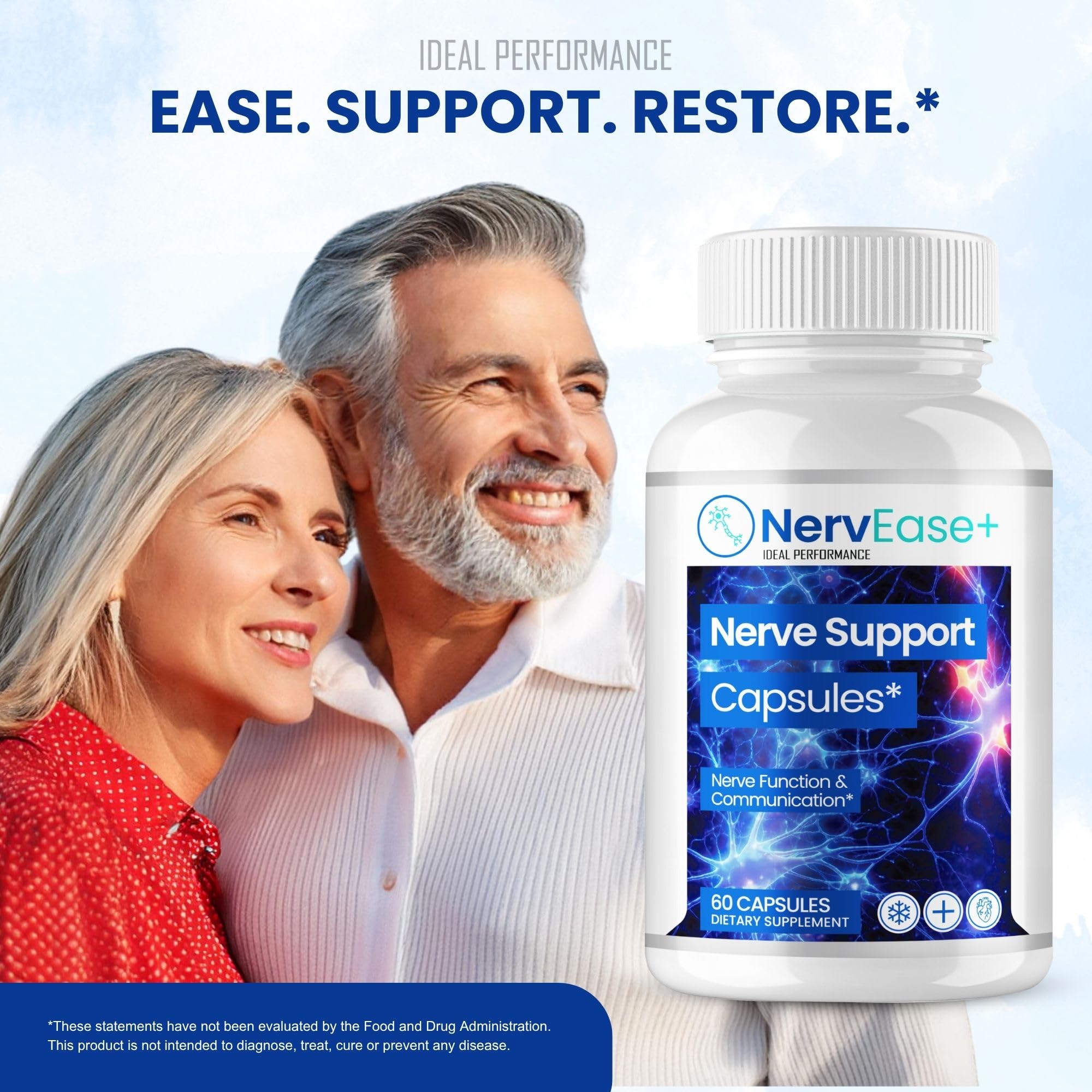 Nervease for Sciatica, Nervease Neuropathy Supplements, Official Nerv Ease Advanced Nerve Health Support Pills - Maximum Strength, All Natural Health & Wellness Support Formula Reviews (60 Capsules) — Amazon image 5