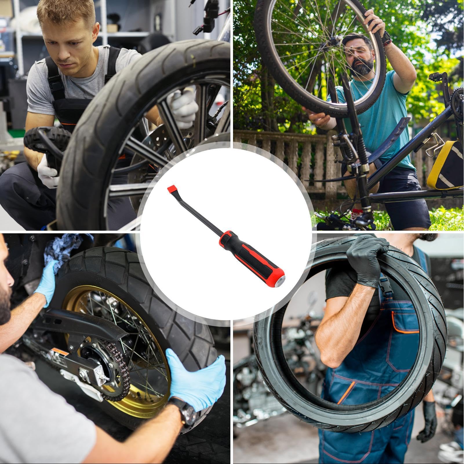 Outils de réparation de pneus – 1 kit de démonte-pneu professionnel pour moto, vélo, kit de changement de pneu de biche, cuillères, levier de levier – 500 mm – 500 mm Outils de réparation de pneus – 1 kit de démonte-pneu professionnel pour moto, vélo, kit de changement de pneu de biche, cuillères, levier de levier – 500 mm – 500 mm
