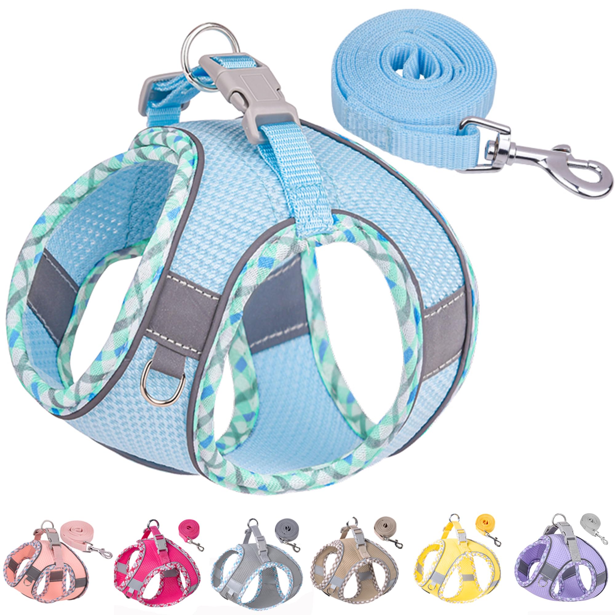 Petank Step in Dog Harness No Pull and Leash for Small Medium Dogs Cats. — image 1