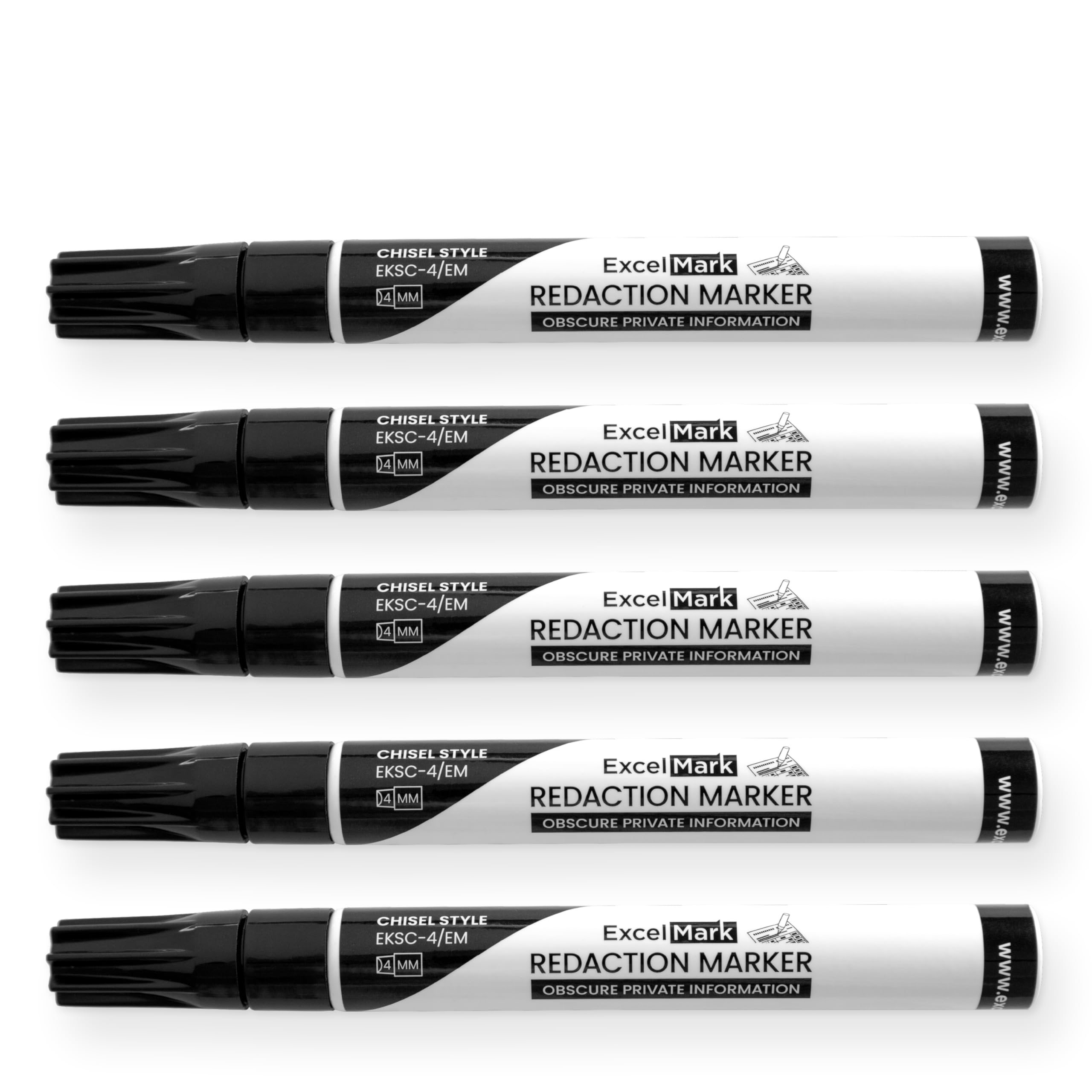 Security Redaction Marker - Blackout Private Information With Our Convenient Redacting Pen 6 Markers
