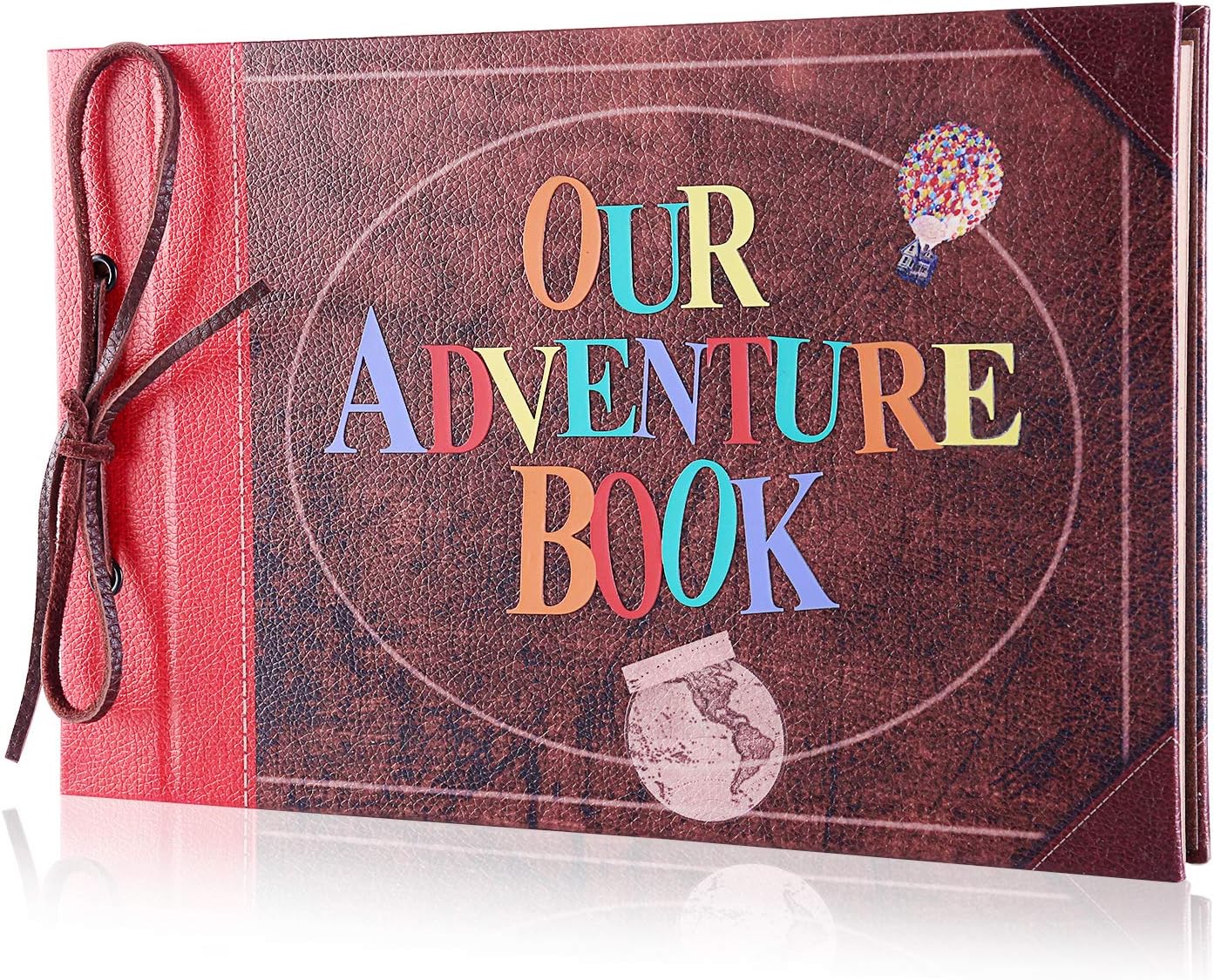 Scrapbook Album Upgraded Our Adventure Book Handmade DIY Family Scrapbook with 3D Letter Cover,Great for Thanksgiving, Christmas, Anniversary, Family Memory,Wedding,Birthday,Valentines Day