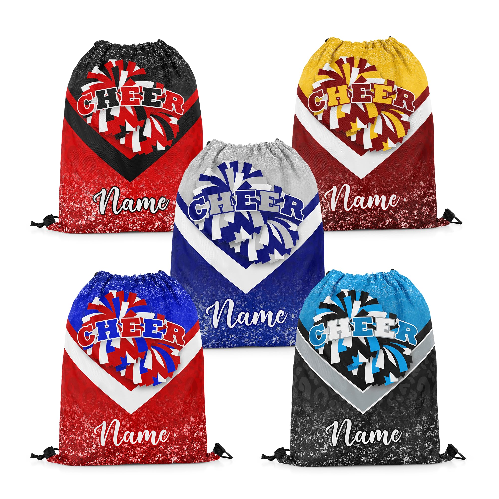 Personalized Cheer Drawstring Bag with Name Custom Cheerleading Bags Cheer Drawstring Bag for Cheerleaders Cheerleader Gift