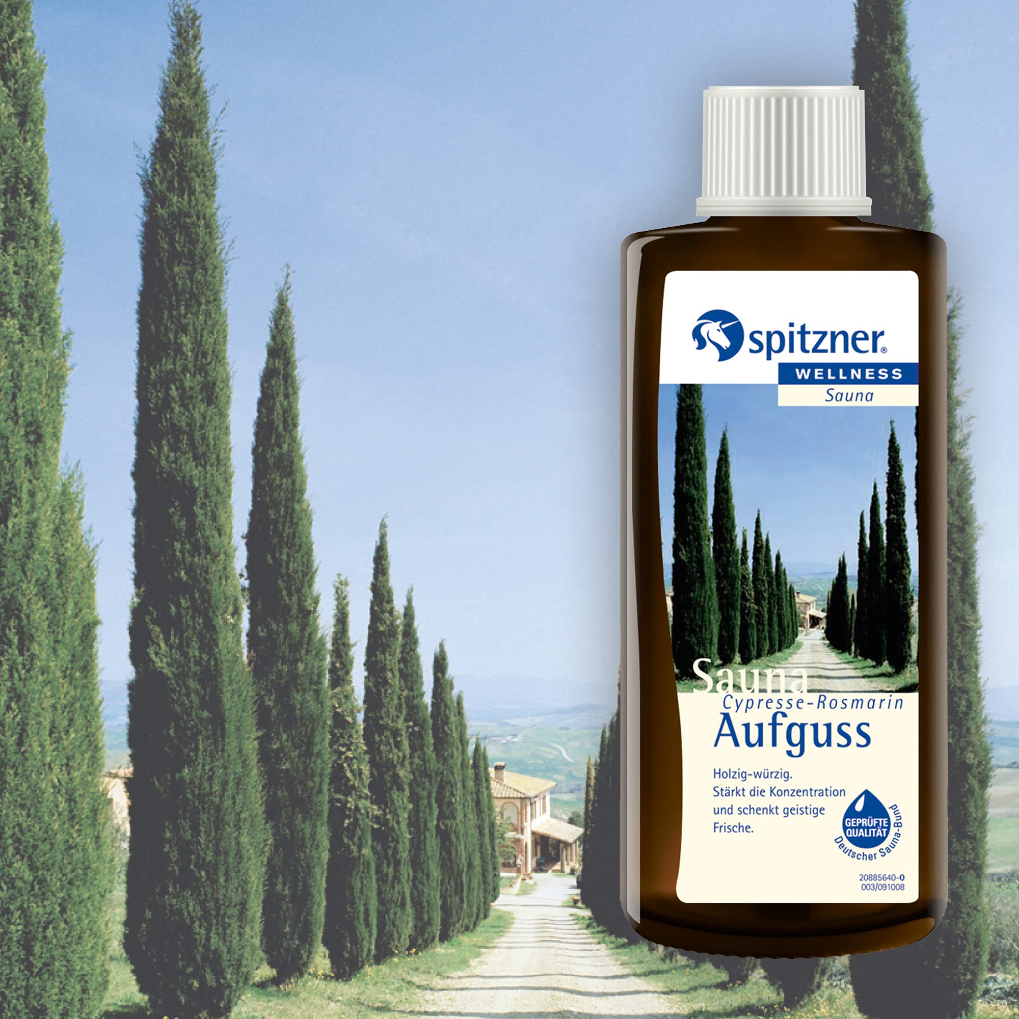 Esencia para saunas "Ciprés-Romero" (190 ml) de Spitzner
