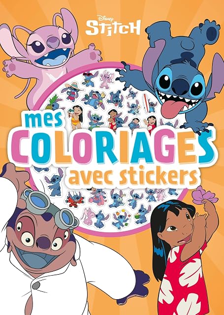 Portada de Stitch - Mes Coloriages Avec Stickers - Disney