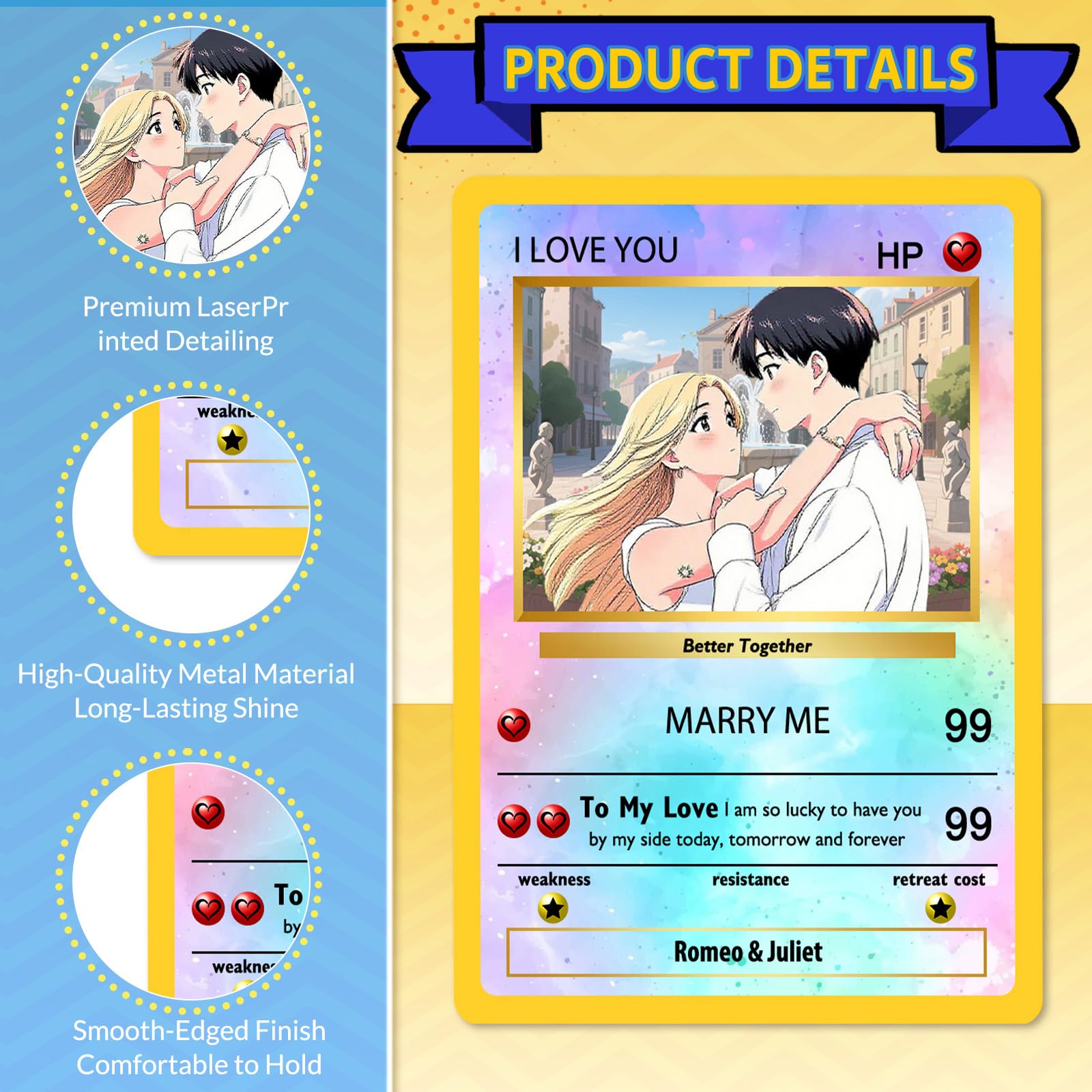 Custom Pokemon Card s Personalised 1st Paper Anniversary Gift - Unique  Origami Keepsake For Husband Wife Couples Couple Card Games One Piece Cards